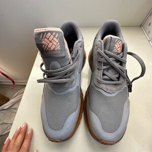 Columbia Gray and Pink Athletic Shoes
